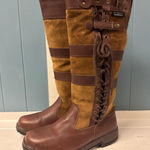 Kanyon Waterproof Outdoor Tall Boots UK 7 US 8 Brown Leather Suede Lace Up Photo 0