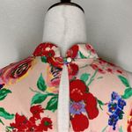 Everly  Boho Floral Sleeveless High-Neck Swing Dress, Sz Small Photo 10