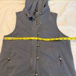 Wet Seal Y2K  Hooded Vest Jacket Juniors Medium Cotton Grayish Photo 8