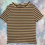 H&M Yellow & White Baby Tee Photo 0