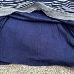 Maeve Anthropologie  Edisto Blue White Column Midi Sleeveless Dress Size Striped Photo 3