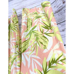 CeCe  Super Wide Leg Palazzo Linen Blend‎ Pants Sz XL Floral Tropical Photo 3