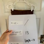 7 For All Mankind NWT  brown pleated faux leather shirt size small Photo 9