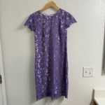Badgley Mischka Belle  Lace Overlay Dress Size 6 Photo 2