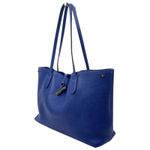 Longchamp  Le Roseau Essential Tote Bag Shoulder Bag Pebble Leather Blue Photo 9