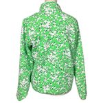 Lands' End Draper James X  Pullover Size Small Snap Sweatshirt Green Floral Preppy Photo 2