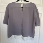 W118 By Walter Baker  Grey and White Colorblock Blouse Size L Photo 5
