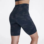 Spanx NWT Look At Me Now Bike Shorts in Black Camo Medium Photo 1