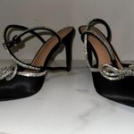 Black Bow Heels Size 7 Photo 1