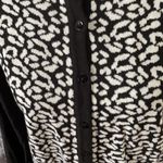 August Silk  HERITAGE Black&White Cardigan Size L Photo 1