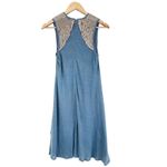 Anthropologie Chloe Oliver Womens Dress XS Boho Beaded Linen Festival Indie Retro Fairy Grunge Photo 3