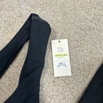 Aerie NWT  OFFLINE By Goals Pop Stitch Sports Bra Black Yoga Exercise Gym Size M Photo 5