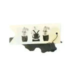 NWT Cruise Club Black Faux Leather Embellished Convertible Backpack Photo 3