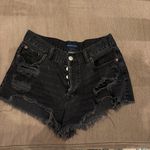 Aeropostale  Jean Shorts Ripped Black Photo 1
