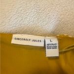 Sincerely Jules Yellow Patterned Mini Dress Size L Photo 2