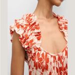 THE GREAT Cascade Dress in Burnt Red Hibiscus Flower Size undefined Photo 2