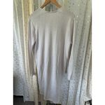 Abound  Loose Knit Front Pockets Raw Hem Longline Open Cardigan Duster M Photo 4