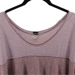 We The Free  Heathered Purple Colorblock Cozy Casual Coastal Long Sleeve Size XS Photo 3