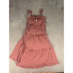 J.Crew Women's  Pink Tiered‎ Knit Keyhole Maxi Dress Size S NWT Photo 4