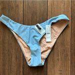 J.Crew Curved-waist cheeky bikini bottom | Blue Mist | NWT Photo 4