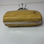 Pier Giorgio vintage, wicker, rattan, clamshell handbag, mid century modern Photo 2
