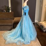 Women’s Fairy Tale Prom Party Dress with Corset back Size 2 NWT Blue Photo 6