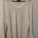 Ralph Lauren Lauren  White linen Sweater large Photo 0
