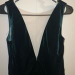 Jenny Yoo Logan Deep-V Velvet Column Gown Photo 5