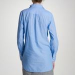 J.Crew Tuxedo Beach Tunic Muted Blue Denim Look Chambray Long Sleeve Cotton S Photo 4