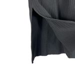 ZARA  Top Womens M Black Ribbed Sleeveless Mock Neck Knit Slit Old Money Modern Photo 2