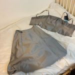 Adrianna Papell New.  Occasion Elegant Two-Piece Grey Dress with Beaded Top Photo 9