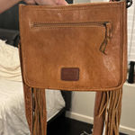 American darling  Genuine Tooled Leather Crossbody Fringe Purse  Photo 1