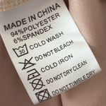 Ivy City Co. Lillie Dress in Champagne Velvet Faux Wrap Tie Waist Modest Size S Tan Photo 11