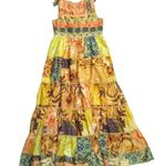 Anthropologie NWT Geisha Designs Rosalinda Patchwork Beaded Maxi Dress L Photo 5