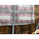 Talbots T5 Jacquard Striped Pencil Skirt Pink White 100% Cotton Classic 10 M Photo 4