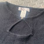 cutout detail sweater y2k knit size m nwt spring cutout boho classic casual Black Size M Photo 1