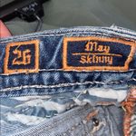 Rock Revival  Blue Skinny Jeans with White Stitching may jeans size 26 women’s Photo 8