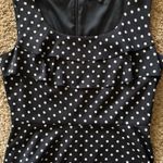 Alex Marie  Dress Sleeveless Black & White Polka Dots Photo 5