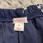 Xhilaration  medium women's navy shorts lined crochet pattern blue white Photo 3