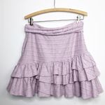 TULA Rosa lavender ruffle hem scallop detail mini skirt Photo 5