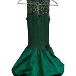 All that jazz Vintage Emerald Green Dress Size: 3 / 4 (Small) 90's 80's Prom Photo 1