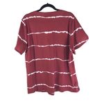 Bloomchic Womens Striped Contrast Petal Sleeve T-Shirt Scarlet Red 14-16 Photo 3