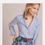 Pilcro and the Letterpress Anthropologie  women’s striped shirt size 00 Photo 2