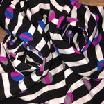 Cynthia Rowley  size 2 black Fun stripes & circles party dress Photo 6