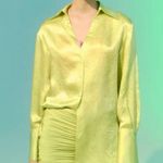 The Daze Dayz limona Shiny Blouse in Lemon Yellow Size undefined Photo 9