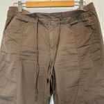 🛍️ 5/$20 Great Northwest Brown Cargo Cropped Capri Pants Size 8 Photo 1