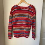 Eddie Bauer  Y2K Fair Isle Knit Cardigan Size Small Photo 1