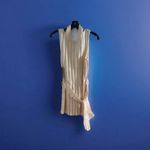 MAISON MARGIELA Knit Vest Dress Sz L Cream‎ Sleeveless Belted backless designer Size L Photo 3