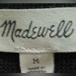 Madewell  Women’s‎ Size Medium Black Ottoman Knit Wrap Top Photo 5