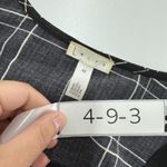 Leith  Dress Womens 4X Black White‎ Windowpane Plaid Sleeveless Pockets Plus Size Photo 3